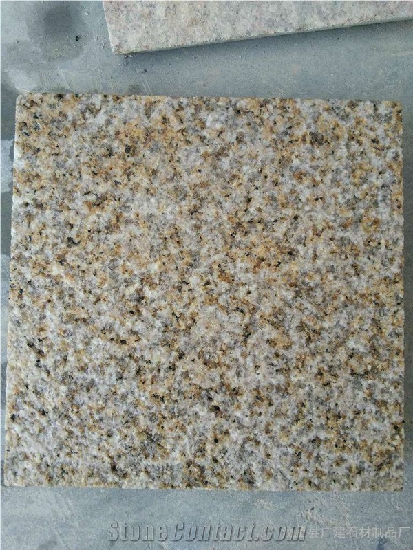Bush Hammered Yellow Rusty Granite G682