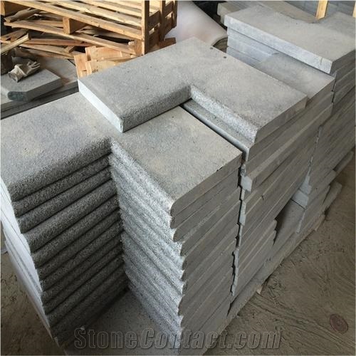 Flamed Padang Dark Grey Granite G654 Wall Coping, Wall Parapet