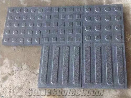 Flamed Padang Dark Grey Granite G654 Wall Coping, Wall Parapet