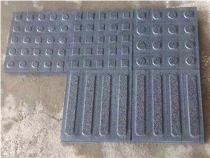 Flamed Padang Dark Grey Granite G654 Wall Coping, Wall Parapet