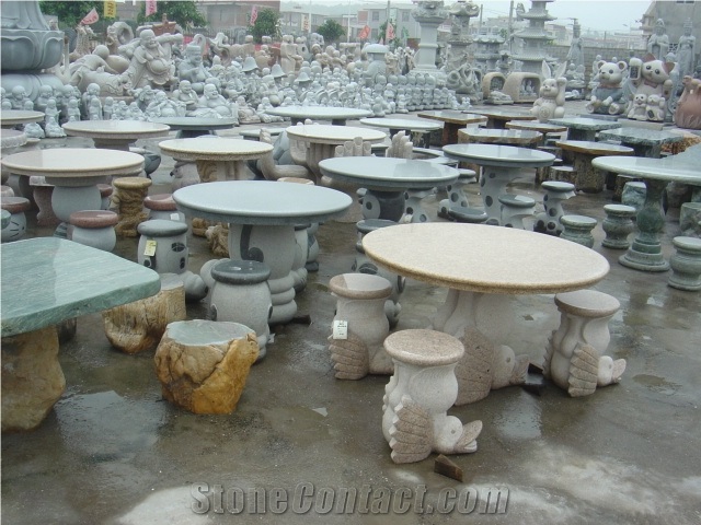 Garden Furniture Stone Benches for Exterior Design
