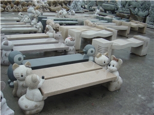 Granite Park Bench Garden Stone Tables and Chairs
