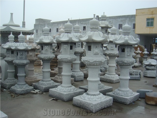 Hand Carved Granite Stone Lantern for Sales