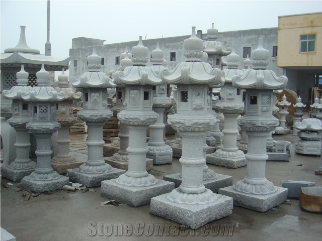 Hand Carved Granite Stone Lantern for Sales