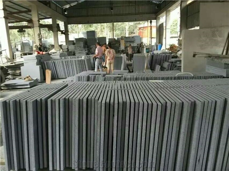 High Quality Dark Grey Granite Steps G654
