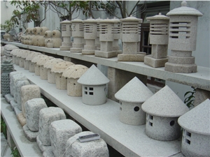 High Quality Natural Granite Lantern and Lamp