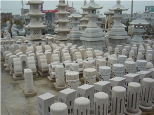 High Quality Natural Granite Lantern and Lamp