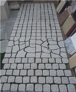 Light Grey G603 Natural Cobble Stone, Pavers, Cube Stone