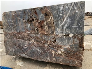 Spider Grey Marble Block, Turkey Grey Marble