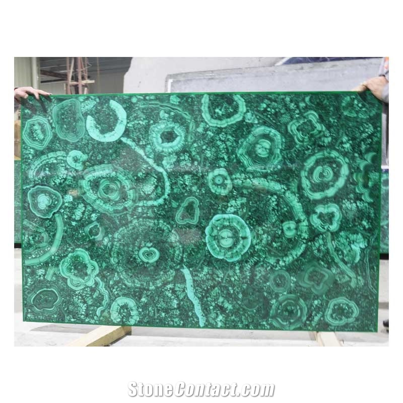 Malachite Big Semiprecious Stone Slab Luxury Design