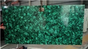 Malachite Big Semiprecious Stone Slab Luxury Design