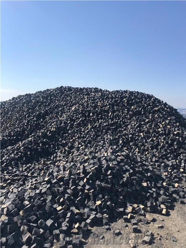 Basalt Cube Stone, Cobblestone, Pavingstone, Sett