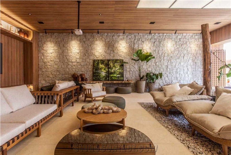 Sao Tome Quartzite Splitface Wall Cladding Panels