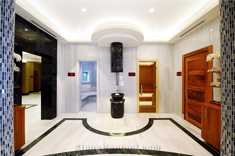 Marble Inlayed Waterjet Floor Hotal Project