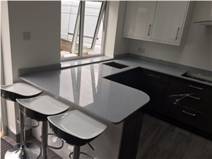 Quartz Kitchen Countertop, Island Top