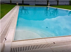 Giallo Distria Limestone Pool Pavers, Pool Coping