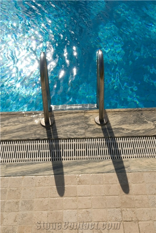 Grey Marble Swimming Pool Coping