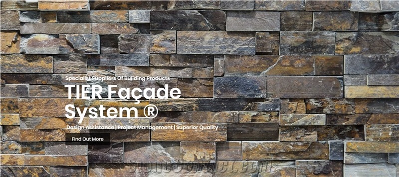 Tier Facade System Slate Walling Panel