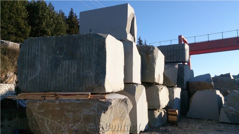 Agrinio Grey Sandstone Raw Blocks in Stock