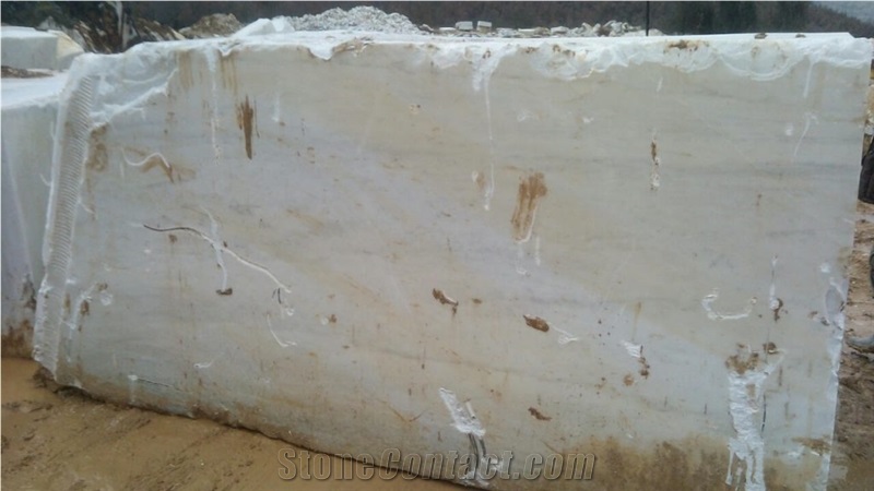 Bianco Nuvolato Marble Blocks
