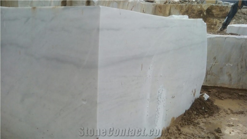 Bianco Nuvolato Marble Blocks