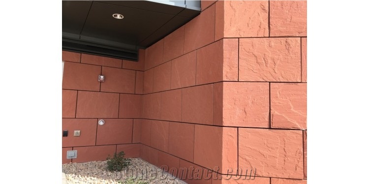 Dholpur Red and Chocklate Sandstone Tiles