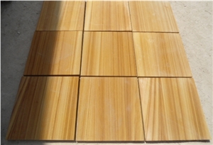 Teak Wood Sandstone Slabs & Tiles