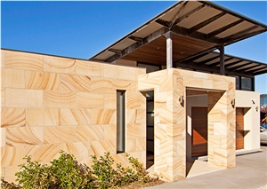 Teak Wood Sandstone Slabs & Tiles