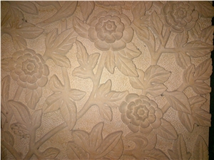 Cnc Curving Natural Stone Wall Relief