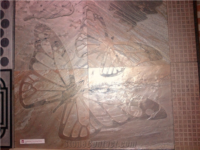 Cnc Curving Natural Stone Wall Relief