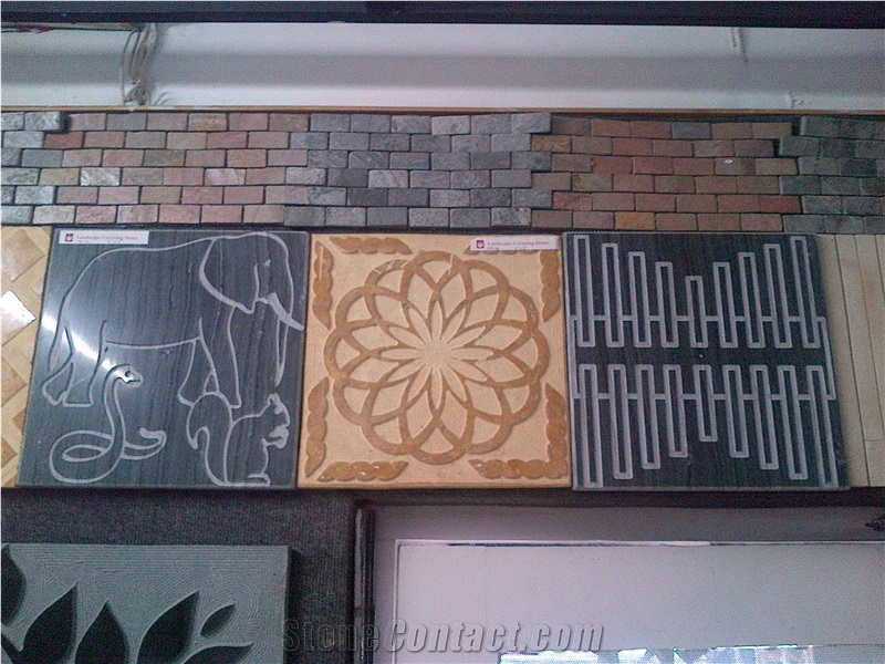 Cnc Curving Natural Stone Wall Relief