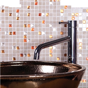 Stone+Glass Mosaic Wall Tiles