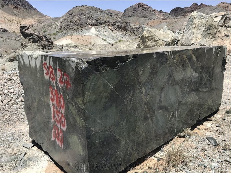 Golden Lightning Granite, Golden Moss Granite, Verde Karzai Granite Blocks