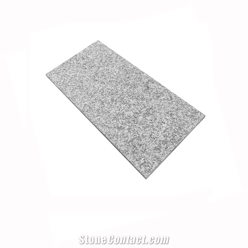 Silvery Gray Granite Flamed Paving Tiles