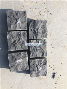 Black Basalt Cube&Paver,Cobble,Natural Split,Riven
