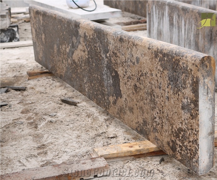 Cheap Blue Limestone Swiming Pool Coping,Bull Nose