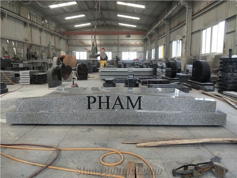China Cheap Grey Granite 6 Crypts Family Mausoluem
