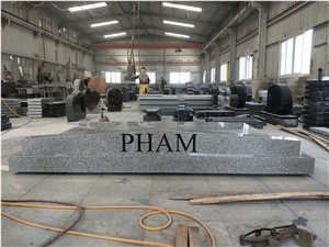 China Cheap Grey Granite 6 Crypts Family Mausoluem