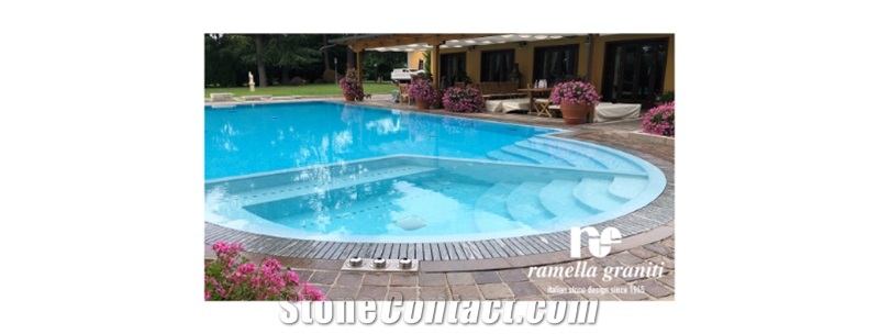 Sfioro Pietra Di Luserna Pool Coping Tiles, Pool Terrace Pavers