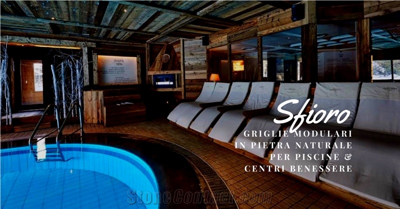Sfioro Pietra Di Luserna Pool Coping Tiles, Pool Terrace Pavers