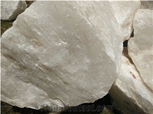 White Quartz Boulders, Glacier Quartz Boulders