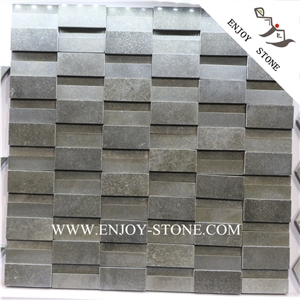 Basalt Brick Mosaic Pattern,Honed Basalt Mosaic