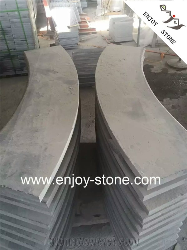 Curved G654 Granite Original Dark Grey Impala