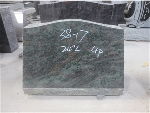 Tropical Green Granite Upright Headstone 01