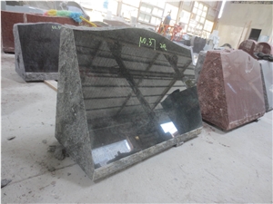 Tropical Green Granite Upright Headstone 01