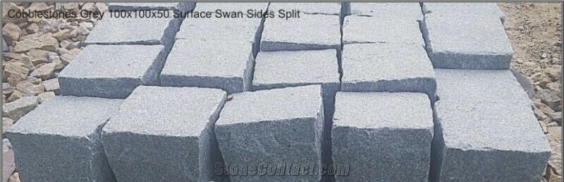 Granite Cobbles, Grey Granite Cube Stone & Pavers