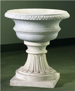 Flower Pots White Marble Garden Flower Vases