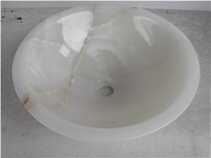 White Onyx Wash Basin, White Onyx Washbasin