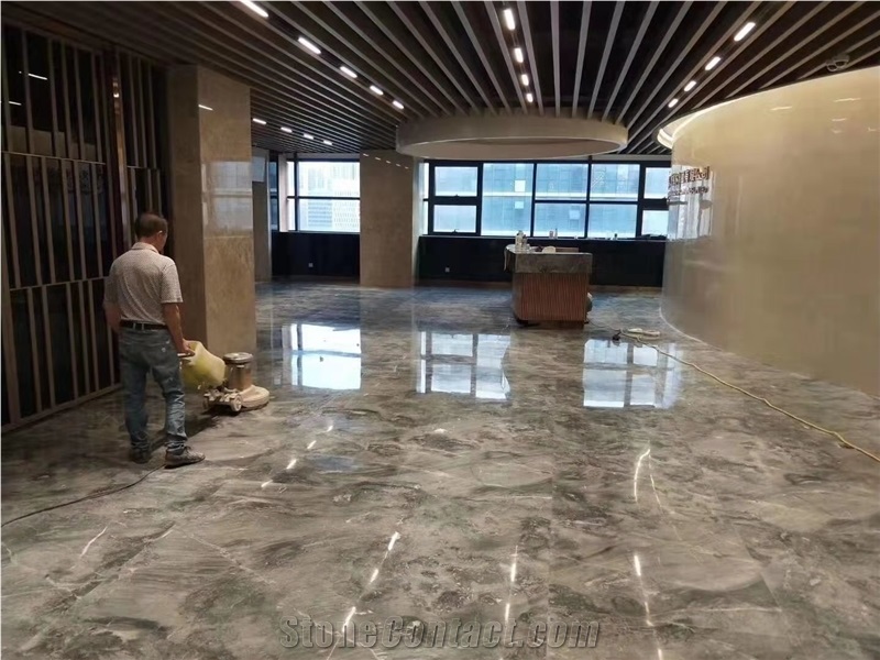 Romantic China Grey Marble Slabs