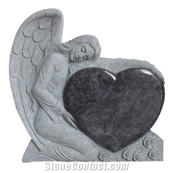 Absolute Black Granite Angel Monuments
